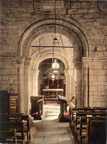 [Studland Church, interior, Swanage, England]