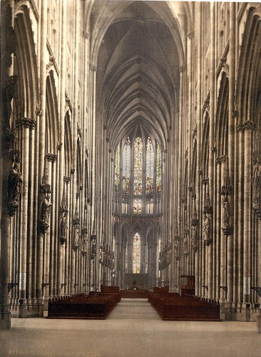 [The cathedral interior, Cologne, the Rhine, Germany]