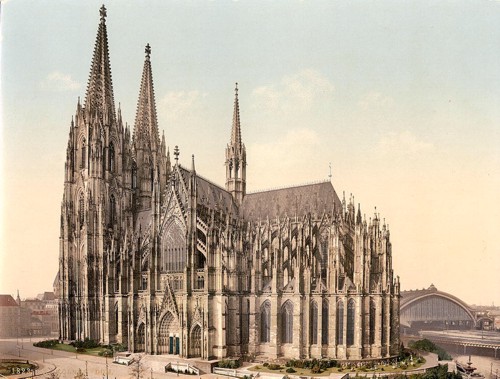 [The cathedral, side, Cologne, the Rhine, Germany]