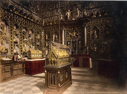 [Treasury of St. Ursula, Cologne, the Rhine, Germany]