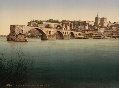 [St. Benezech (i.e., Saint Bénéxet), bridge, Avignon,Provence, France]