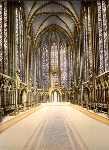 [The Holy Chapel (i.e., Sainte-Chapelle), interior, Paris, France]