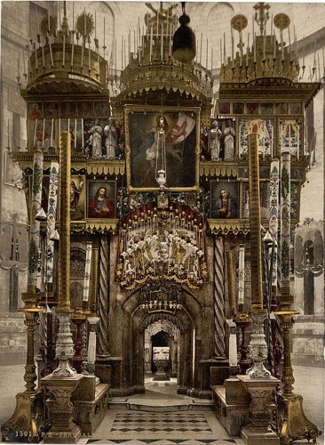 [The interior of the Holy Sepulchre, Jerusalem, Holy Land]