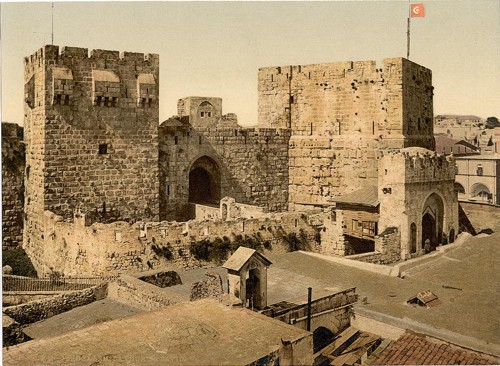 [The towers of David and Hippicus, Jerusalem, Holy Land]