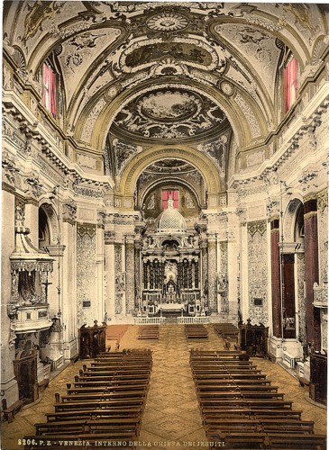 [Interior of the Jesuits' Church, Venice, Italy]