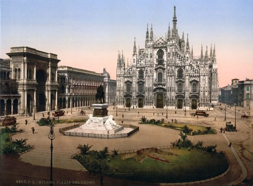 [Piazza of the cathedral, Milan, Italy]