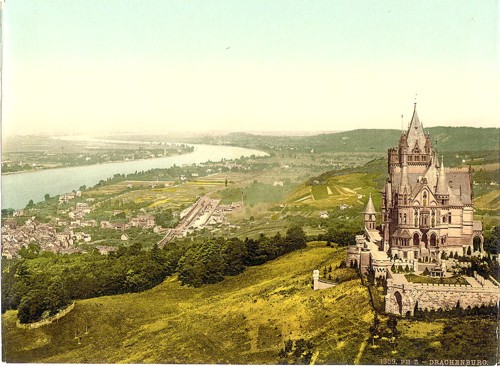 [Drachenburg and Konigswinter, the Rhine, Germany]
