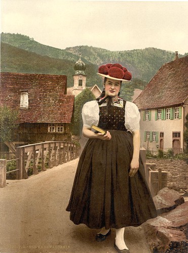 [A Girl of the Black Forest, Black Forest, Baden, Germany]