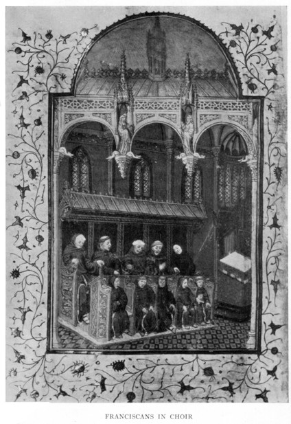 Illustration: Franciscans in Choir