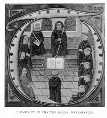 Illustration: Community in Chapter House, Westminister